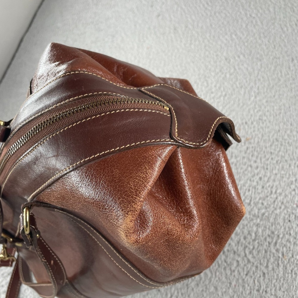 Brahmin Leather‎ Handbag Smooth Leather Doctor's Bag Purse Brown Medium - Picture 7 of 9